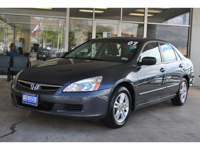honda accord 2007 dk  gray sedan special edition gasoline 4 cylinders front wheel drive automatic 78216