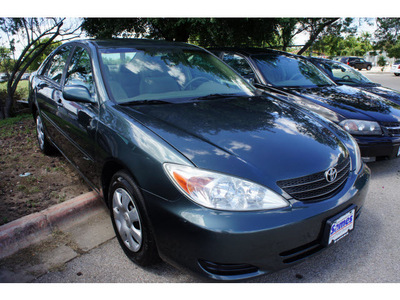 toyota camry 2003 dk  green sedan le gasoline 4 cylinders front wheel drive automatic 78748
