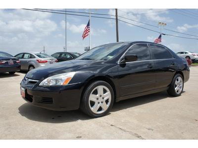 honda accord 2006 black sedan lx gasoline 4 cylinders front wheel drive automatic 77034