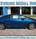 honda civic 2012 blue coupe si gasoline 4 cylinders front wheel drive automatic 77339
