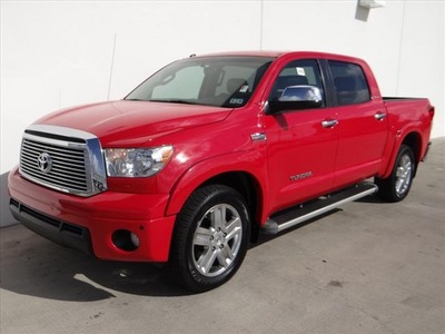 toyota tundra 2010 red limited 8 cylinders automatic 78577