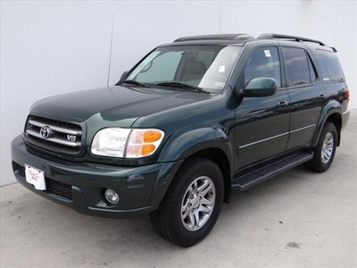 toyota sequoia 2003 green suv limited 8 cylinders automatic 78577
