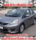 honda fit 2010 gray hatchback sport gasoline 4 cylinders front wheel drive automatic 75034