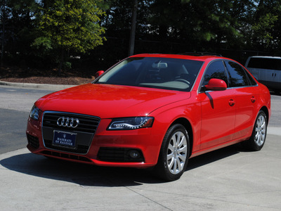 audi a4 2009 red sedan 2 0t quattro gasoline 4 cylinders all whee drive automatic 27616