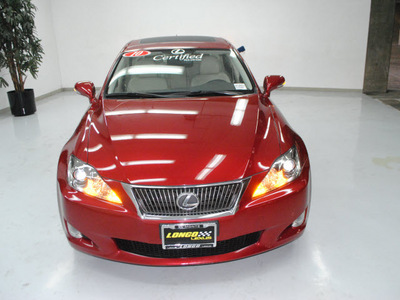 lexus is 250 2010 red sedan gasoline 6 cylinders rear wheel drive automatic 91731