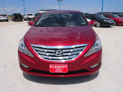 hyundai sonata 2011 red sedan limited gasoline 4 cylinders front wheel drive automatic 76234