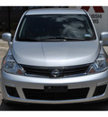nissan versa 2010 silver hatchback 1 8 s gasoline 4 cylinders front wheel drive automatic 78233