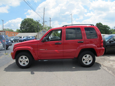 jeep liberty 2002 red suv limited gasoline v6 4 wheel drive automatic 45324