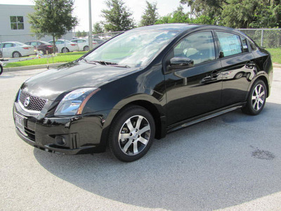 nissan sentra 2012 black sedan s r gasoline 4 cylinders front wheel drive automatic 33884