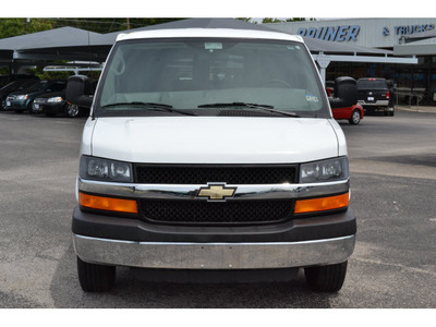 chevrolet express 2011 white van lt 3500 flex fuel 8 cylinders rear wheel drive automatic 76401