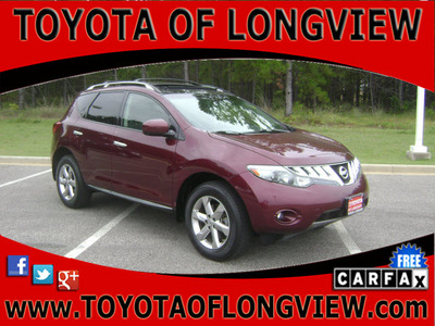 nissan murano 2009 dk  red suv sl gasoline 6 cylinders all whee drive automatic 75604