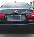 lexus is 250 2008 black sedan gasoline 6 cylinders rear wheel drive automatic 77521