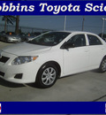 toyota corolla 2010 white sedan gasoline 4 cylinders front wheel drive 5 speed manual 75503