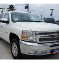 chevrolet silverado 1500 2012 white flex fuel 8 cylinders 2 wheel drive 6 spd auto,elec cntlled w 77090