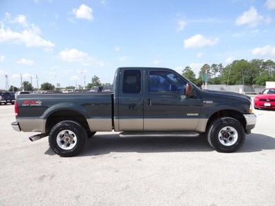 ford f 250 super duty 2004 dk  green pickup truck lariat diesel 8 cylinders 4 wheel drive automatic 77388