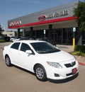 toyota corolla 2010 white sedan le gasoline 4 cylinders front wheel drive automatic 76053