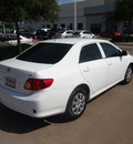 toyota corolla 2010 white sedan le gasoline 4 cylinders front wheel drive automatic 76053