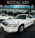 lincoln town car 2011 white sedan signature limited 8 cylinders automatic with overdrive 60546
