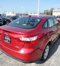 ford focus 2012 red sedan se 4 cylinders automatic with overdrive 60546