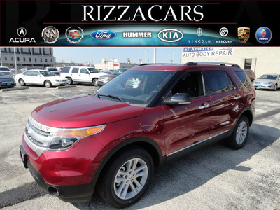 ford explorer 2013 red suv xlt 4x4 6 cylinders automatic with overdrive 60546