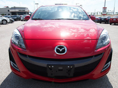 mazda mazda3 2010 red hatchback gasoline 4 cylinders front wheel drive automatic 76011