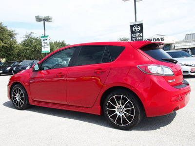 mazda mazda3 2010 red hatchback gasoline 4 cylinders front wheel drive automatic 76011