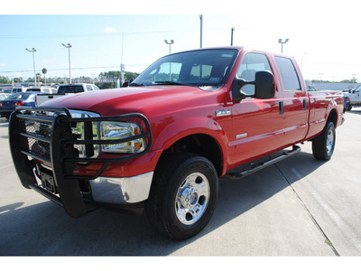 ford f 350 2006 red super duty diesel 8 cylinders 4 wheel drive automatic with overdrive 77539