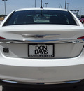 chrysler 200 2012 white sedan touring gasoline 4 cylinders front wheel drive automatic 76011