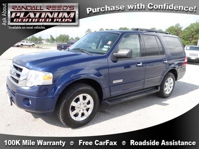 ford expedition 2008 dk  blue suv xlt gasoline 8 cylinders 2 wheel drive automatic 77388