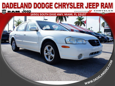 nissan maxima 2001 off white sedan gle gasoline 6 cylinders front wheel drive automatic 33157