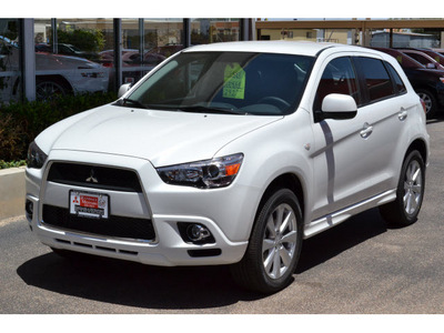 mitsubishi outlander sport 2012 white se gasoline 4 cylinders front wheel drive automatic 76903