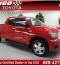 toyota tundra 2011 red limited gasoline 8 cylinders 2 wheel drive automatic 91731