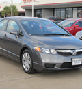 honda civic 2011 dk  gray sedan lx gasoline 4 cylinders front wheel drive automatic with overdrive 77074