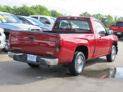 gmc canyon 2006 red pickup truck wt gasoline 4 cylinders rear wheel drive 5 speed manual 77074