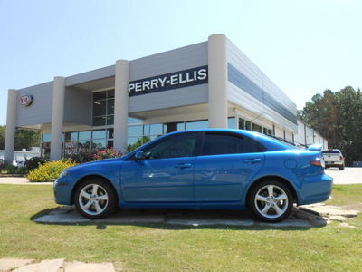 mazda mazda6 2007 blue hatchback gasoline 4 cylinders front wheel drive automatic 75901