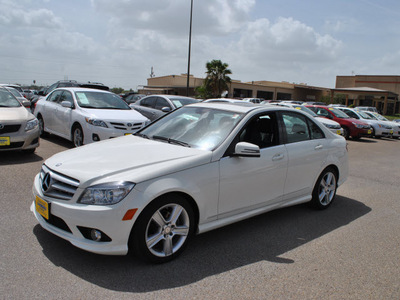 mercedes benz c class 2010 white sedan c300 sport gasoline 6 cylinders rear wheel drive automatic 78550