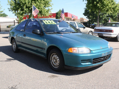 honda civic 1995 green coupe dx gasoline 4 cylinders front wheel drive automatic 80229