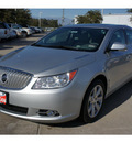 buick lacrosse 2012 silver sedan leather gasoline 6 cylinders front wheel drive 6 speed automatic 77338