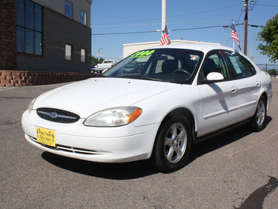 ford taurus 2000 white sedan se flex fuel v6 front wheel drive automatic 80229