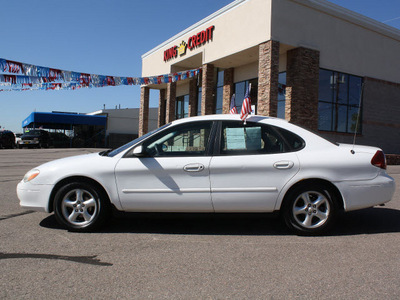 ford taurus 2000 white sedan se flex fuel v6 front wheel drive automatic 80229