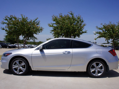 honda accord 2012 silver coupe ex l v6 gasoline 6 cylinders front wheel drive automatic 75034