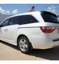 honda odyssey 2012 white van touring elite gasoline 6 cylinders front wheel drive automatic 77034