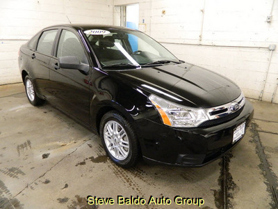 ford focus 2009 black sedan se gasoline 4 cylinders front wheel drive automatic 14304