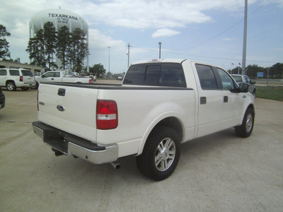 ford f 150 2008 white lariat flex fuel 8 cylinders 2 wheel drive automatic 75503