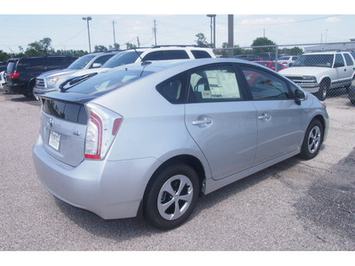 toyota prius 2012 silver hatchback three hybrid 4 cylinders front wheel drive automatic 77074