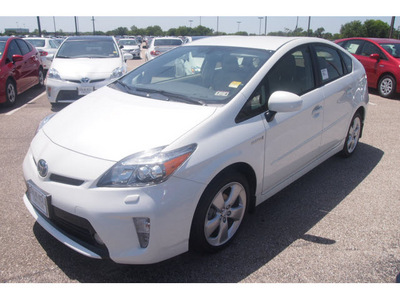 toyota prius 2012 white hatchback five hybrid 4 cylinders front wheel drive automatic 77074