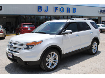 ford explorer 2012 white suv limited gasoline 6 cylinders 2 wheel drive automatic 77575