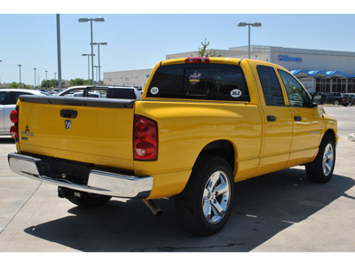 dodge ram 1500 2007 yellow pickup truck lonestar edition flex fuel 8 cylinders rear wheel drive automatic 78233
