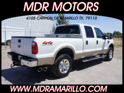 ford f 250 super duty 2008 white lariat diesel 8 cylinders 4 wheel drive automatic 79110