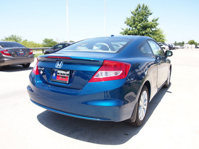 honda civic 2012 blue coupe ex w navi gasoline 4 cylinders front wheel drive automatic 75034